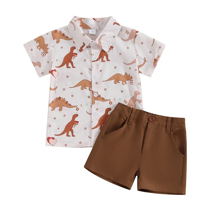 Costume d'été deux pièces pour enfants européens et américains