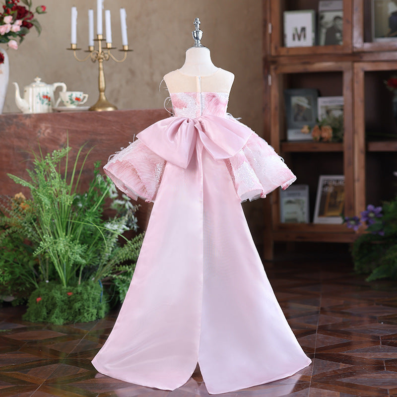 Tube Top Girl Host Flower Girl Princess Dress