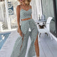 Summer Casual Floral Short Sleeve Holiday Suit