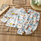 Children's Cotton Homewear Suit Long-sleeve Air Conditioning Clothes