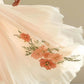 Women's V-neck Short-sleeved Digital Printing Positioning Long Dress