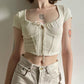 Short Exposed Navel Short-sleeved T-shirt For Women