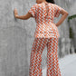 Mode taille haute type imprimé à carreaux taille française