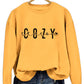 Fashion Printed Cozy Season Autumn Crew Neck Long Sleeve All-match Loose Sweater