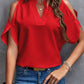 V-neck Graceful And Fashionable Off-the-shoulder Sleeves Women's Top