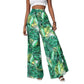 Printed Casual High Waist Wide Leg Pants Trousers