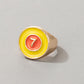 Cute Cartoon Dripping Oil Ins Wind Color Multi-element Single Ring
