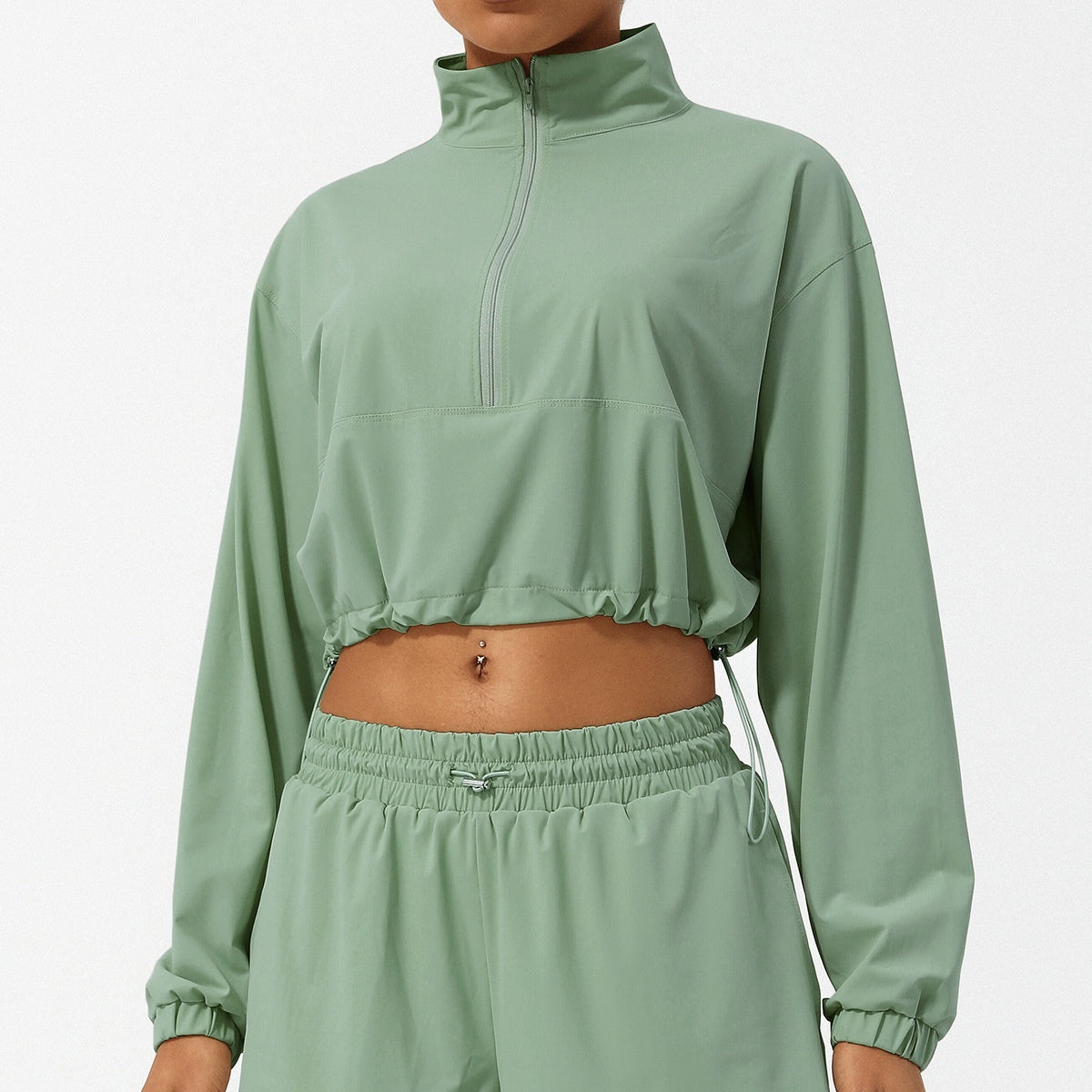 Summer Half Zipper Turtleneck Sun Protection Yoga Clothes Coat