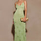 Knitted Suspenders Dress Crochet Glitter