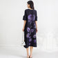 Women's Fashion Temperament Printed Pleated Dress