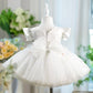 Girl All-match Casual Flounced Sleeve Beaded Pettiskirt