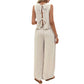 Women's Clothing Sleeveless Vest Casual Trousers Suit