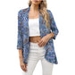 European And American Leisure Printed Knitted Cardigan