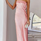 Spring And Summer New European And American Elegant Socialite Sleeveless Backless Tube Top Dress Women