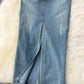 American Pure Hot Girl Waist-tight Hip Split Denim