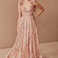 Women's Cut-out Ruffled Sleeveless Waist-controlled Large Hem Dress
