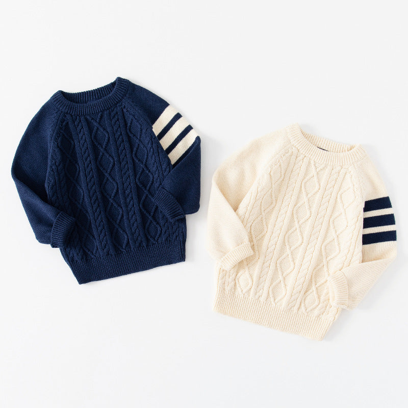 Pull de couleur unie pour enfants