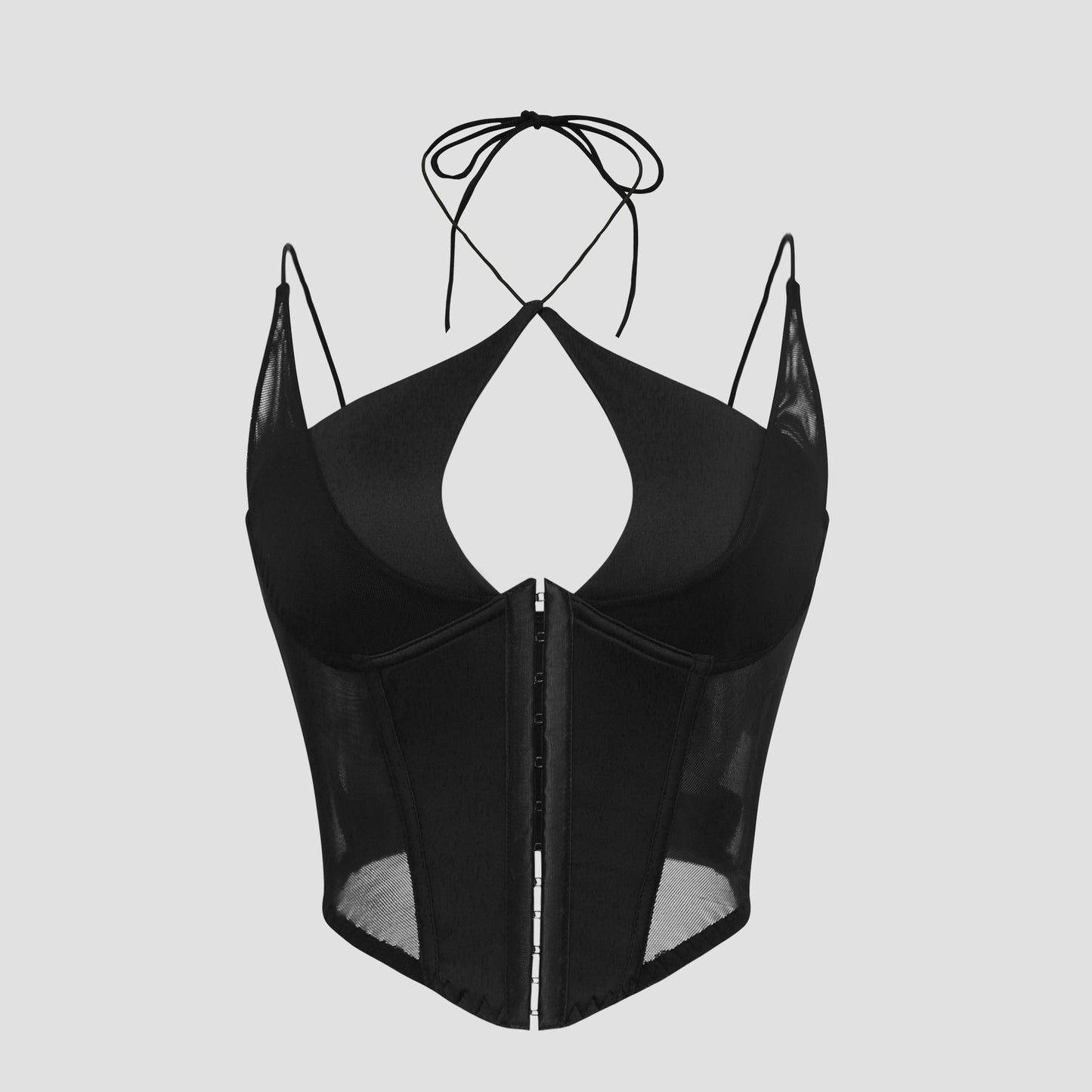 Womens Fashion Sheer Sexy Halter Strap Top