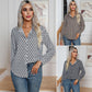 Fashion Geometry Pattern Printed Shirt Women's Long Sleeve