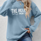 Printed Loose Casual Women's Round Neck Top