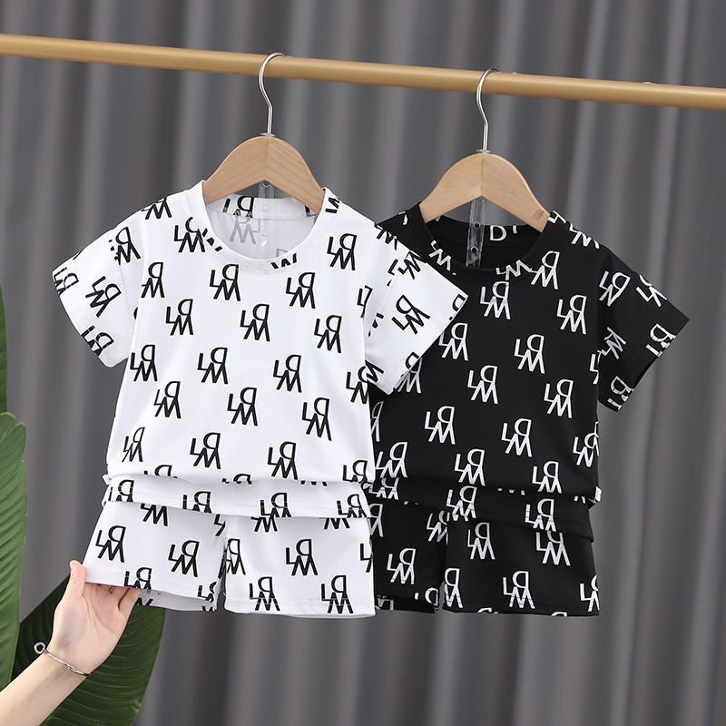 Ensemble deux pièces unisexe pour bébé, style occidental, imprimé
