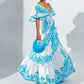 Elegant Chic Womens Printed V-neck Dress