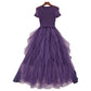 Women's New Round Neck Short Sleeve Pleated Slim Fit Dress