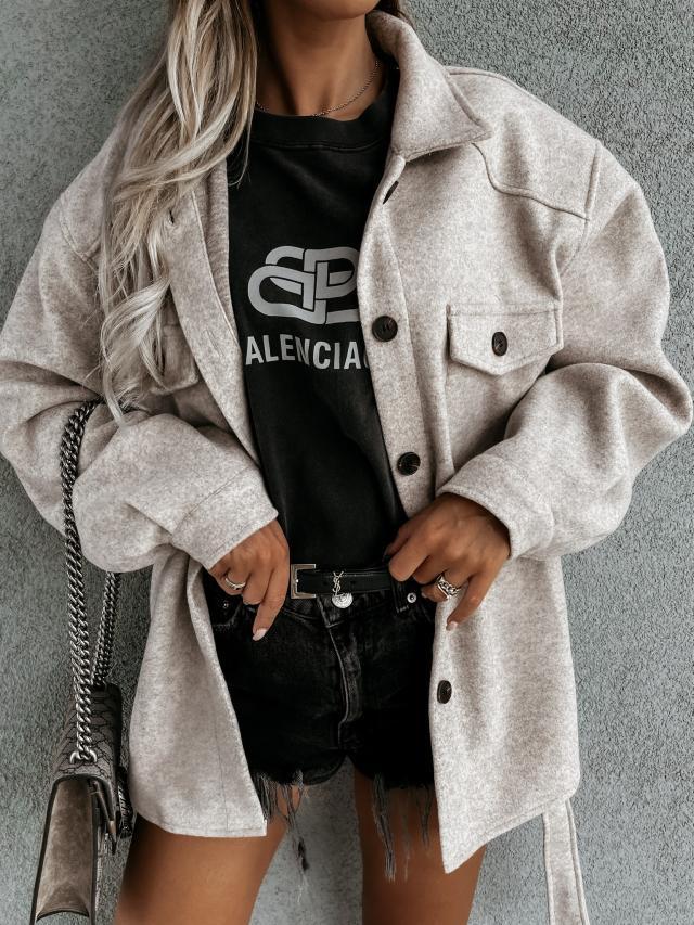 Petite veste parfumée à lacets tendance avec poches
