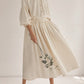 Fall Double-layer Gauze Loungewear Suit Lantern Sleeve Niche Design Cotton Loose Shirt Skirt Women's Clothing