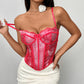 Street Style Lace Fishbone Slim-fit Tank Top