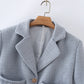 Temperament Pocket Design Short Casual Suit