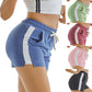 Shorts de sport d'été pour femmes, course à pied, cyclisme, entraînement, avec cordon de serrage