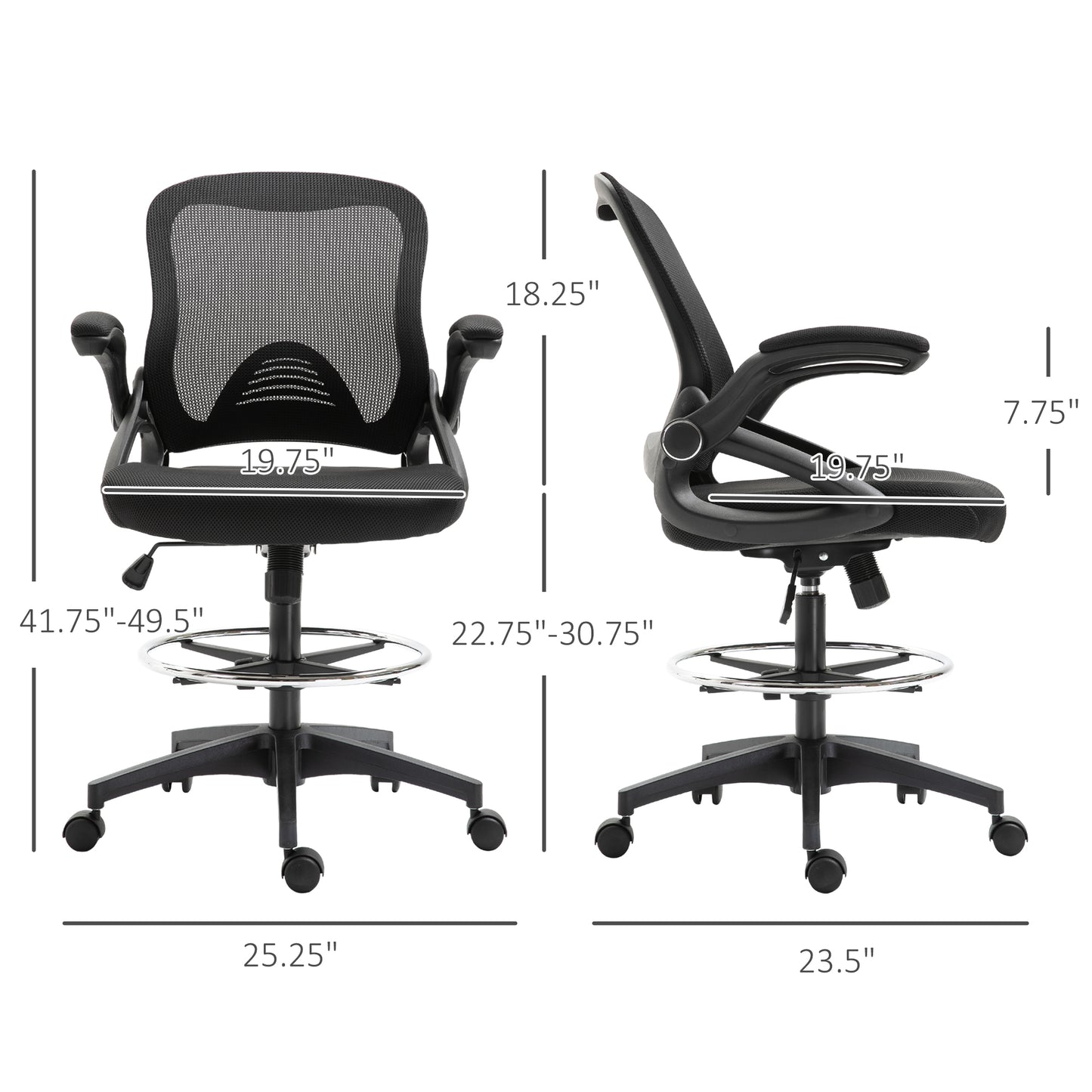 Ergonomic High Back Office Chair Swivel Reclining Computer Desk Chair with Retractable Footrest