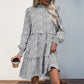 Leopard Print Long Sleeve Dress