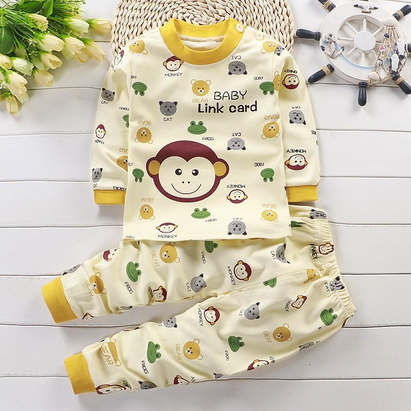 Ensemble pyjama bébé en coton d'automne
