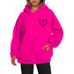 Sweat à capuche brossé style coréen pour femme, style décontracté