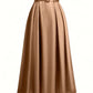 Women's High Waist Pure Color Skirt