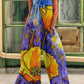 Women's Large-size Fashion Printed Baggy Braces