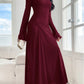 New Trumpet Sleeve Slim-fit Elegant High-elasticity Fashionable Dress