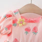 Girls' Fashion Casual Short-sleeved Printed Dress