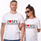 Couples hommes et femmes portant des manches courtes amples grande taille