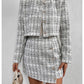 Heavy Industry Knitting Classic Style Jacket Half Body Skirt Outfit