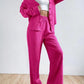 Drawstring Trousers Fashion Casual Two-piece Suit