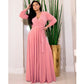 Robe grande taille à manches longues pour femme, automne, design mature, Fat Sister