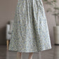 Artistic Floral Washed Cotton Sweet Neighbor's Beautiful Printed Skirt