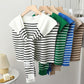 Women's Pinstripe Shoulder Cape Sweater