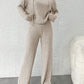 Loose Long Sleeve Trousers Suit