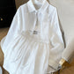 Womens Outerwear Top And Wide-leg Shorts Two-piece Set