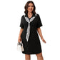 Casual Shawl Skirt Fake Two Pieces