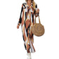 Fashion High Quality Women's Long-sleeved Blouse Dress